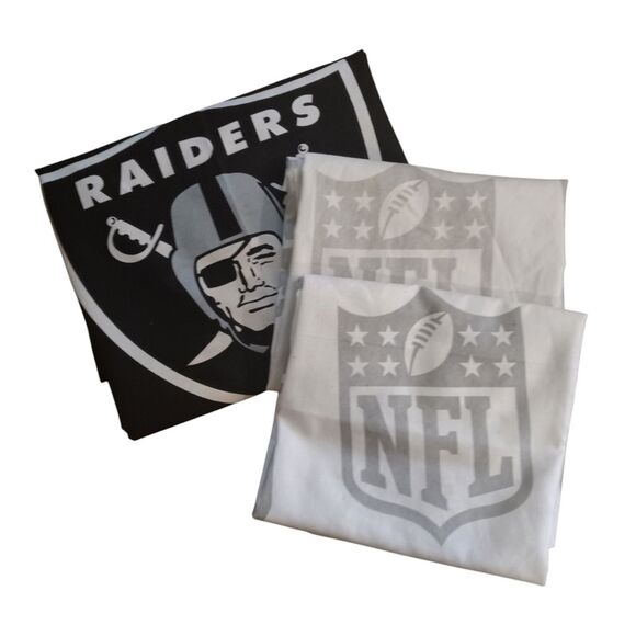 The Northwest Co NFL Raiders Pillowcase and Sham Set - Picture 3 of 3